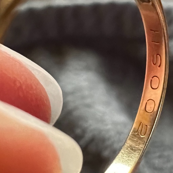 Rare antique English sapphire and diamond ring - Picture 5 of 5